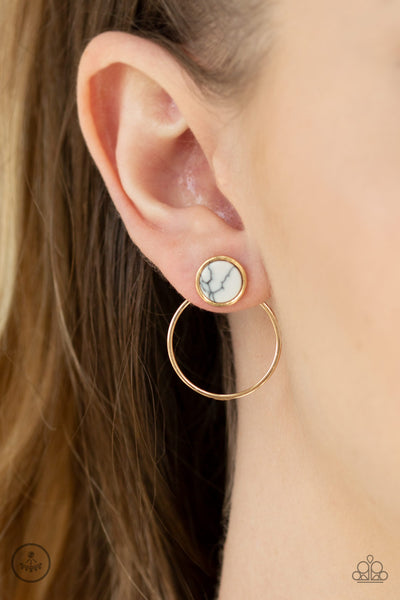 Paparazzi Simply Stone Dweller - Gold Earrings
