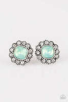 Paparazzi Little Lady - Green Post Earrings