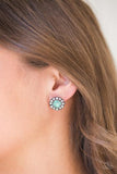 Paparazzi Little Lady - Green Post Earrings