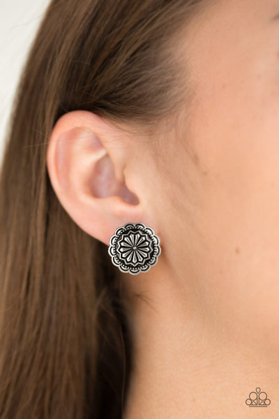 Paparazzi Durango Desert - Silver Post Earrings