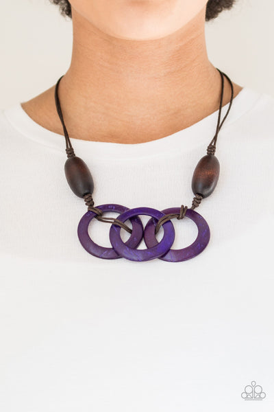 Paparazzi Bahama Drama - Purple Necklace
