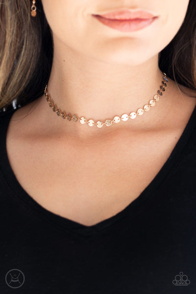 Paparazzi Summer Spotlight - Gold Choker Necklace