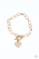 Paparazzi Lots of Love - Gold Bracelet