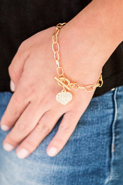 Paparazzi Lots of Love - Gold Bracelet