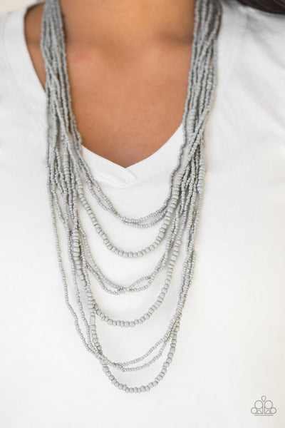 Paparazzi Totally Tonga - Silver Necklace