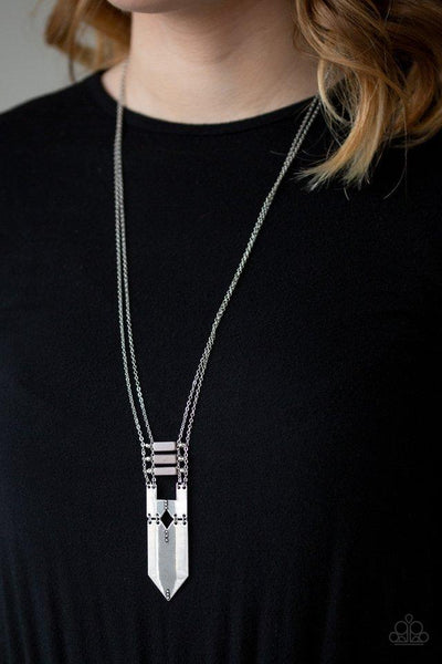 Paparazzi Triassic Era - Silver Necklace