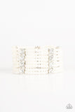 Paparazzi Get In Line - White Bracelet