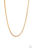 Paparazzi Killer Crossover - Gold Men's Necklace