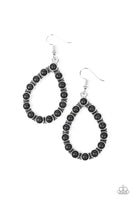 Paparazzi Sagebrush Sunsets - Black Earrings