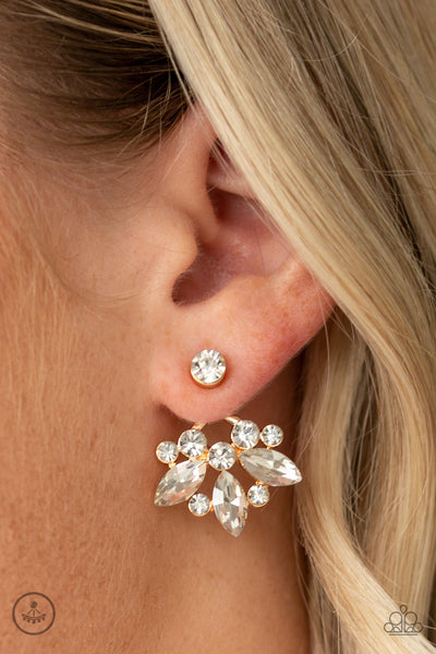 Paparazzi Crystal Constellations - Gold Post Earrings