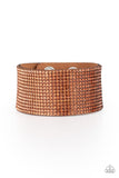 Paparazzi Fade Out - Brown Wrap Bracelet