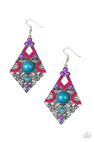 Paparazzi Malibu Meadows - Multi Earrings