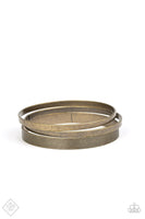 Paparazzi Big Mash Up - Brass Bracelet