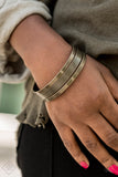 Paparazzi Big Mash Up - Brass Bracelet