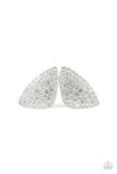 Paparazzi Supreme Sheen - White Post Earrings