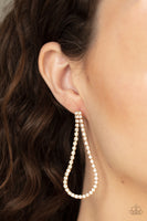 Paparazzi Diamond Drops - Gold Post Earrings