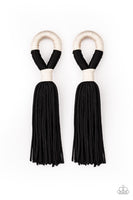 Paparazzi Moroccan Mambo - Black Earrings