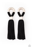 Paparazzi Moroccan Mambo - Black Earrings