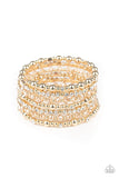 Paparazzi ICE Knowing You - Gold Bracelet