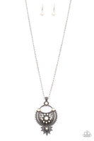Paparazzi Solar Energy - White Necklace