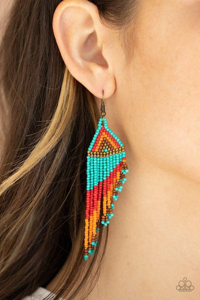 Paparazzi Rainbow Winds - Multi Earrings