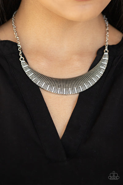 Paparazzi Modern Day Moonshine - White Necklace