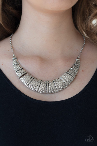 Paparazzi Metallic Mechanics - Silver Necklace
