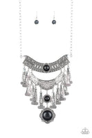 Paparazzi Sahara Royal - Black Necklace