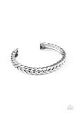 Paparazzi Tough as Nails - Silver Men’s Bracelet