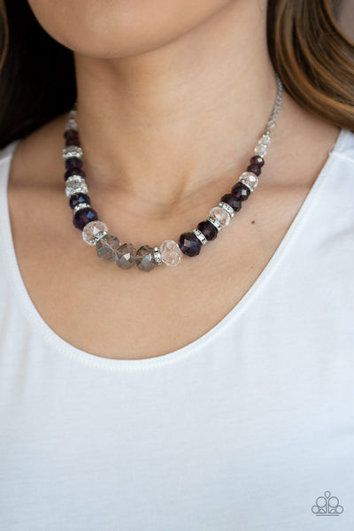 Paparazzi Distracted by Dazzle - Purple Necklace