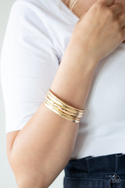 Paparazzi Basic Bauble - Gold Bracelet