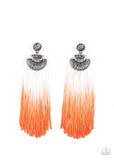 Paparazzi Earring - DIP It Up - Orange Earrings