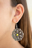 Paparazzi Grove Groove - Yellow Earrings