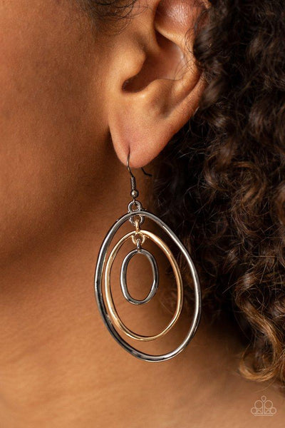 Paparazzi Retro Ruins - Multi Earrings