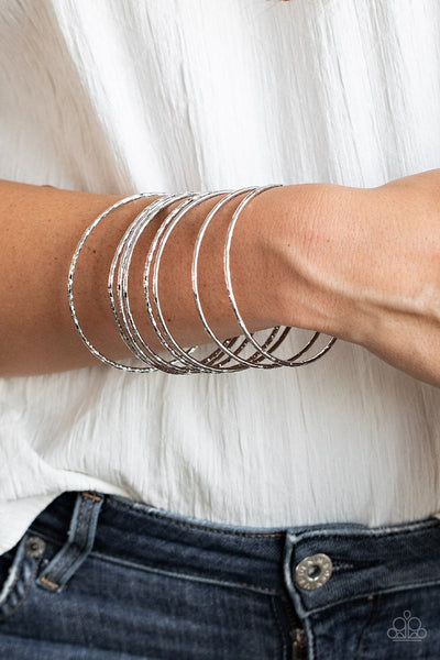 Paparazzi Thanks For GLISTENING - Silver Bracelets
