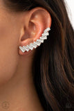 Paparazzi I Think ICE Can - White Earrings