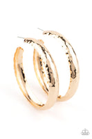 Paparazzi Check Out These Curves - Gold Hoop Earrings