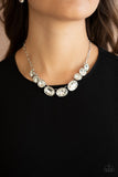 Paparazzi Gorgeously Glacial - White Necklace