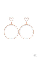 Paparazzi Love Your Curves - Copper Earrings