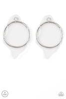 Paparazzi Clear The Way! - White Post Earring