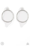 Paparazzi Clear The Way! - White Post Earring