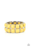 Paparazzi Double The DIVA-ttitude - Yellow Bracelet
