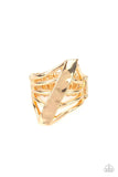 Paparazzi Encrypted Edge - Gold Ring
