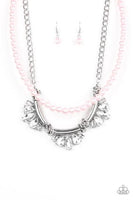 Paparazzi Bow Before The Queen - Pink Necklace
