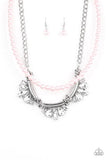 Paparazzi Bow Before The Queen - Pink Necklace