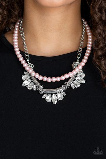Paparazzi Bow Before The Queen - Pink Necklace