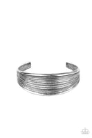 Paparazzi Off The Cuff Couture - Silver Bracelet