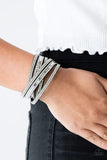 Paparazzi Rock Star Attitude - Green Wrap Bracelet