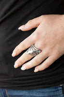 Paparazzi Encrypted Edge - Silver Ring