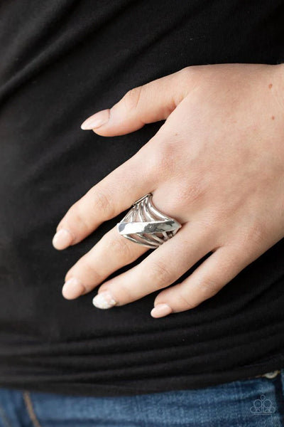 Paparazzi Encrypted Edge - Silver Ring